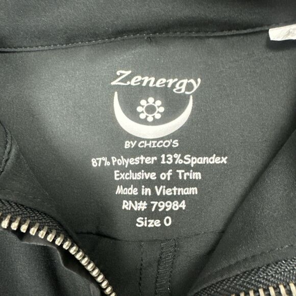 Zenergy Chicos Dress Black Stretch Hooded Neema Activewear Golf Size 0 - Picture 13 of 16